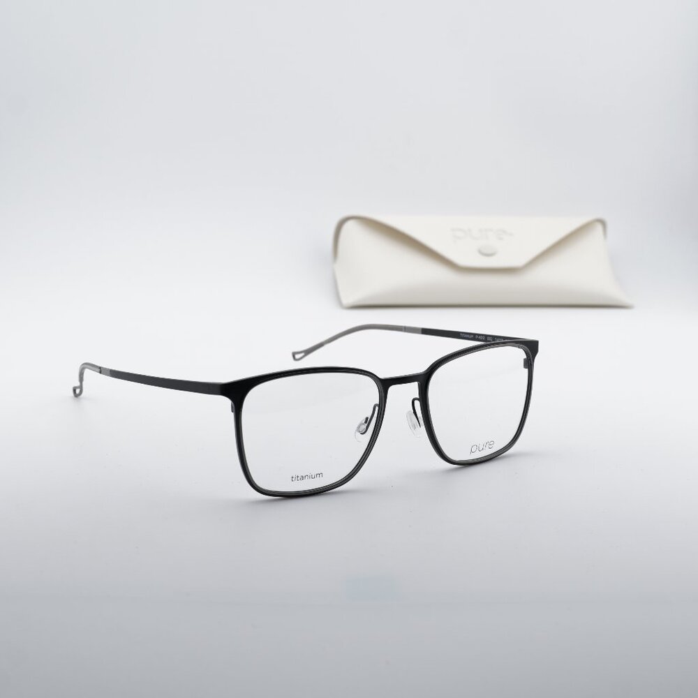 Airlock P-4012 002 Square Eyeglasses 54mm – Matte Black